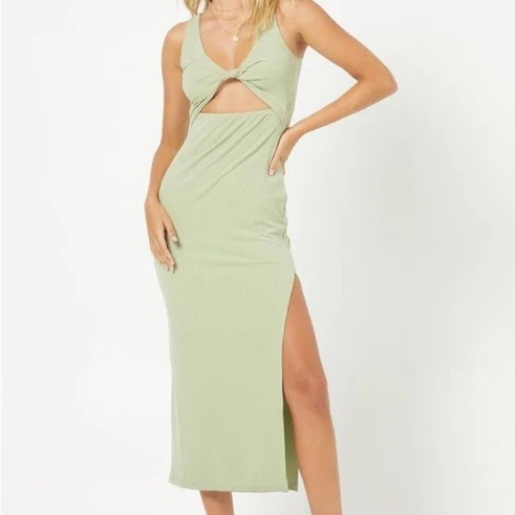 Dresses & Skirts - NWT L Space Nico Dress Olive Size XL